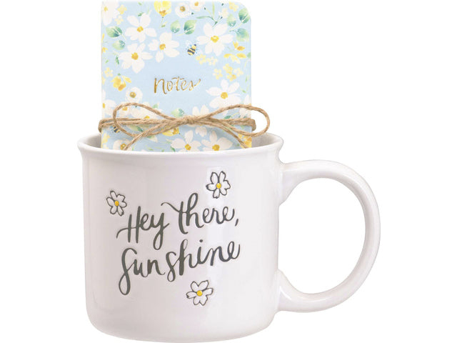 Giftset Èccolo HL mok 580ml, notitieboekje ca. 8x14cm Hallo zonneschijn