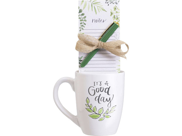 Giftset Èccolo HL mok 580ml, notitieblok en pen It's a good day
