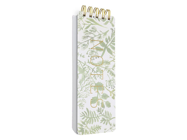 Notitieblok Èccolo spiraal Botanical lijn ca.8x23cm 100gr 150pag.