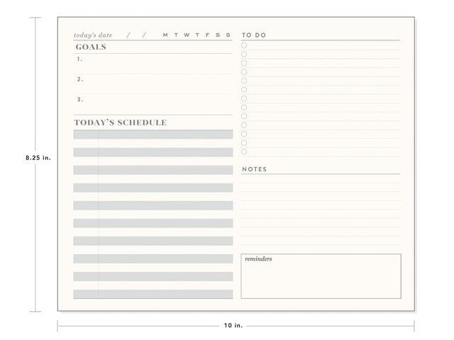 Dagplanner Èccolo ongedat. (NL) One Day ca.15x20cm 100 pag.