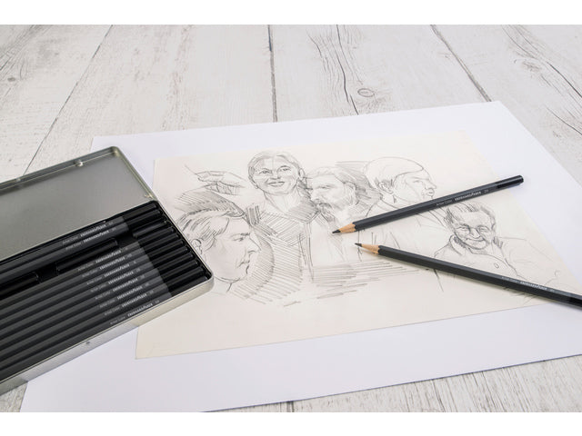 Potlood Eberhard Faber Bliketui 12. 12 Härtegrade