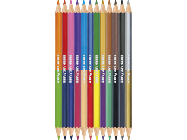 Farbe: Eberhard Faber, 2-farbiges Etui, 12 Stück, 24 Farben