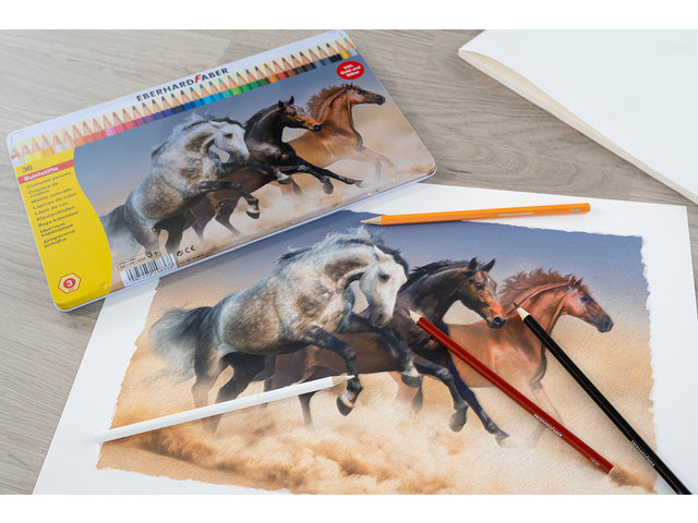 Kleurpotloden Eberhard Faber Classic metaaletui a 36 stuks