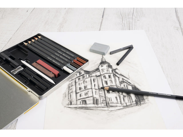 Tekenset Eberhard Faber Artist Color bliketui 16 stuks