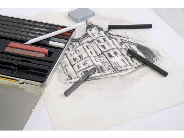 Tekenset Eberhard Faber Artist Color bliketui 16 stuks