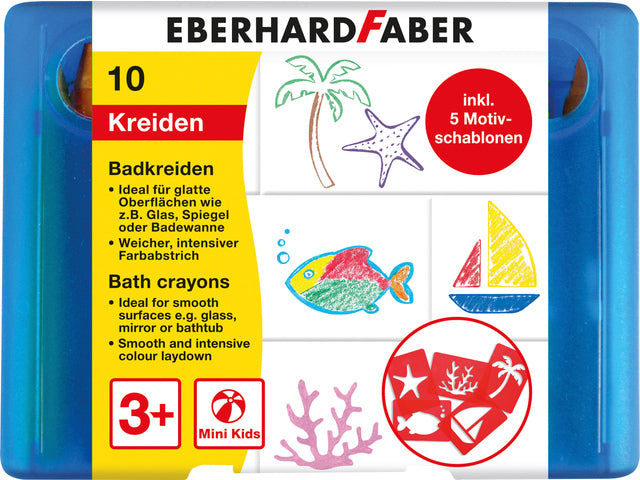 Badkrijt Eberhard Faber 10 Stück im Geschenkkarton inkl. 5 Gönner