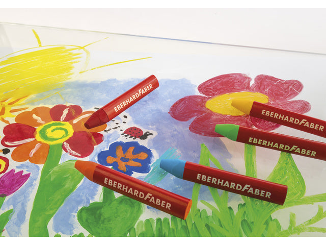 Raamkrijt Eberhard Faber etui a 12 stuks assorti