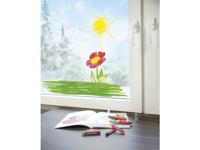 Raamkrijt Eberhard Faber etui a 12 stuks assorti