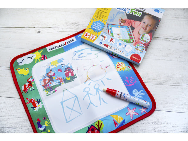 Tekenmat Eberhard Faber Aquafun 32x32cm inkl. 1 Wasserstift