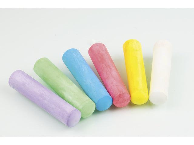 Stoepkrijt Eberhard Faber 6 kleuren