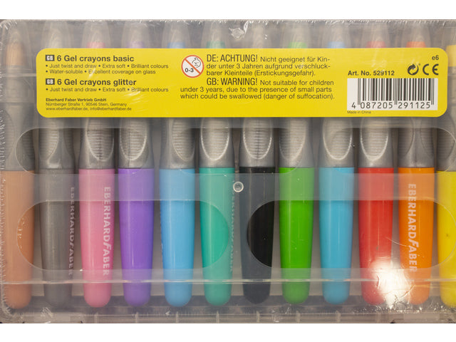 Gelkleurpotloden Eberhard Faber 12 Farben im Kunststoffetui
