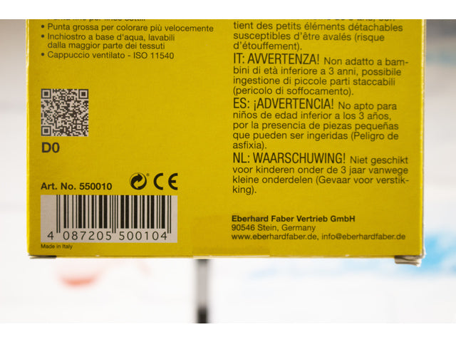 Viltstiften Eberhard Faber duo 0,8+1-3mm assorti etui à 10stuks