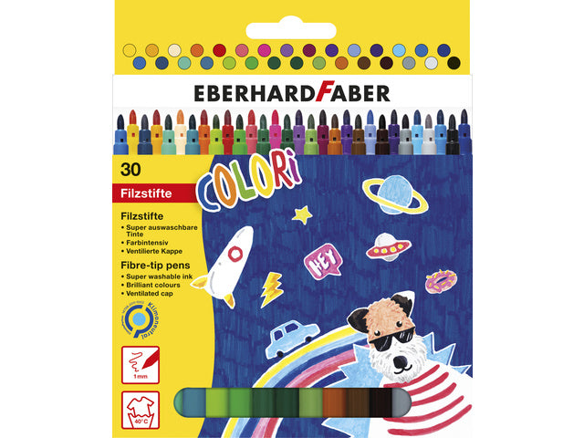 Viltstift Eberhard Faber 30 kleuren