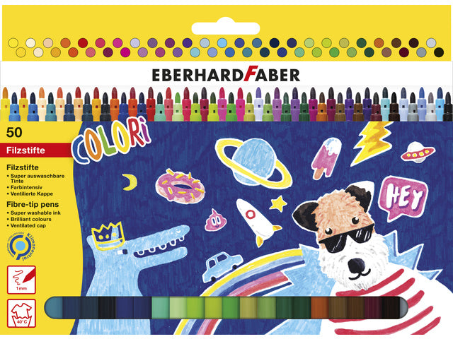Viltstift Eberhard Faber 50 kleuren