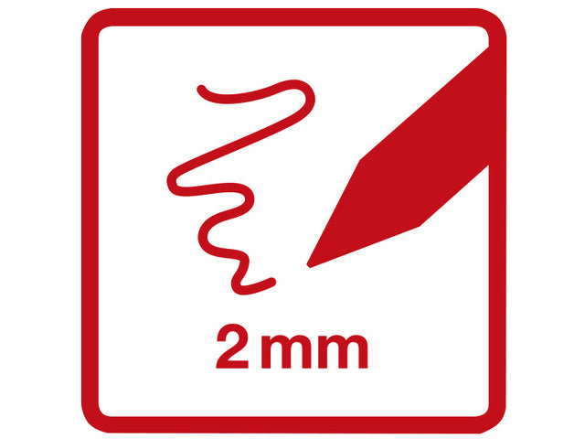 Viltstiften Eberhard Faber Jumbo 2mm 24 kleuren in kunststof etui