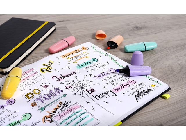 Tekstmarker Eberhard Faber mini pastel etui 6st.