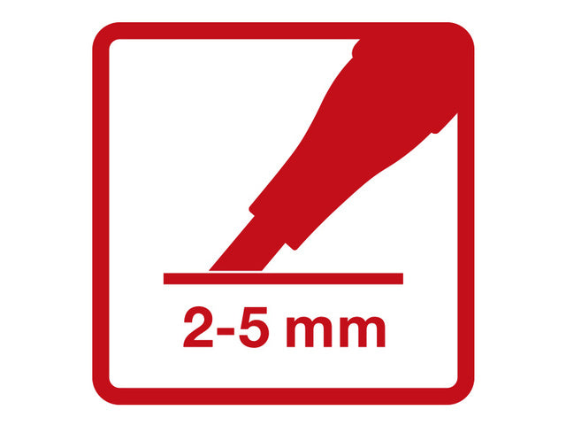 Tekstmarker Eberhard Faber mini glitter neon etui 5 stuks