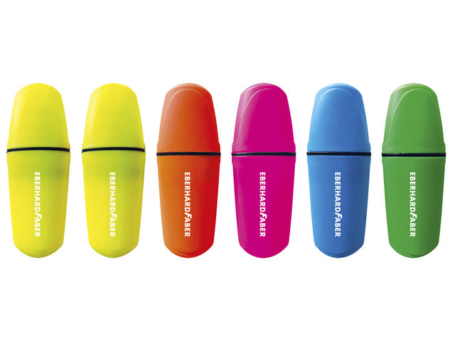 Tekstmarker Eberhard Faber mini neon etui 6 stuks
