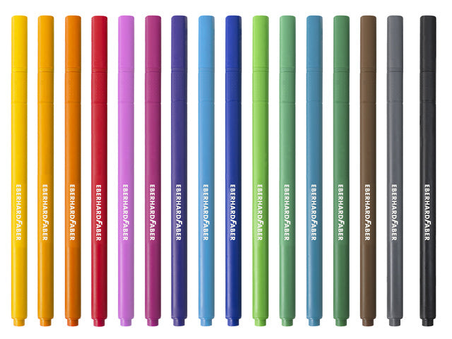 Viltstiften Eberhard Faber kartonetui 16 stuks