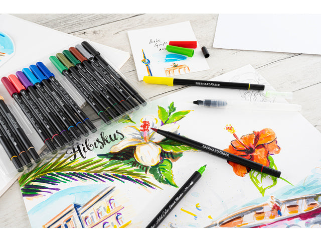 Schetsmarker Eberhard Faber 18 stuks assorti kleuren