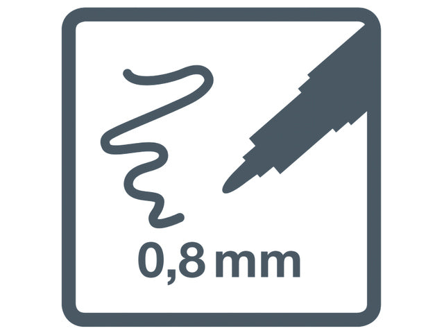 Schetsmarker Eberhard Faber 18 stuks assorti kleuren