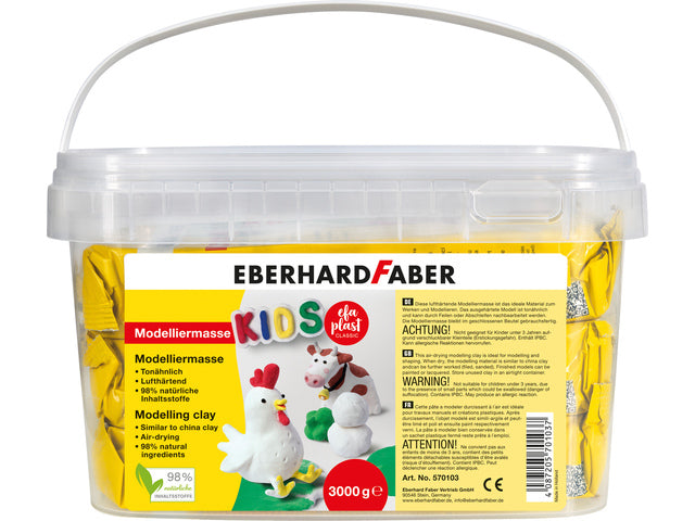 Boetseerklei 3KG in een emmer