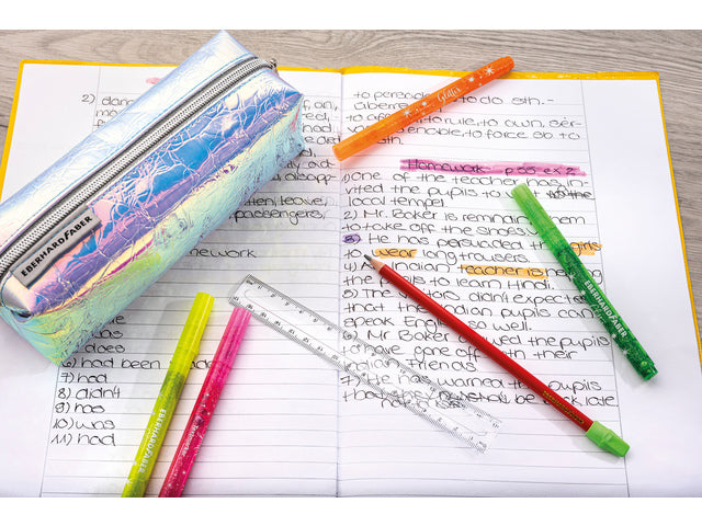 Etui Eberhard Faber Slippers zilver (leeg)