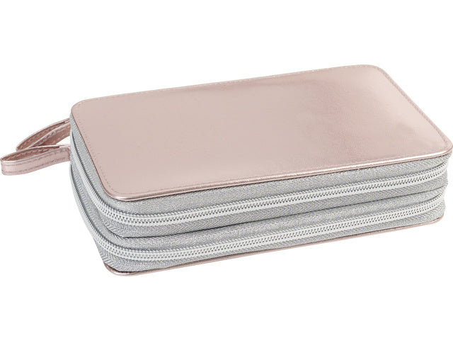 Etui Eberhard Faber gevuld 24 delig, 2 laags rosé goud Double Decker rosé goud glans 24 stuks