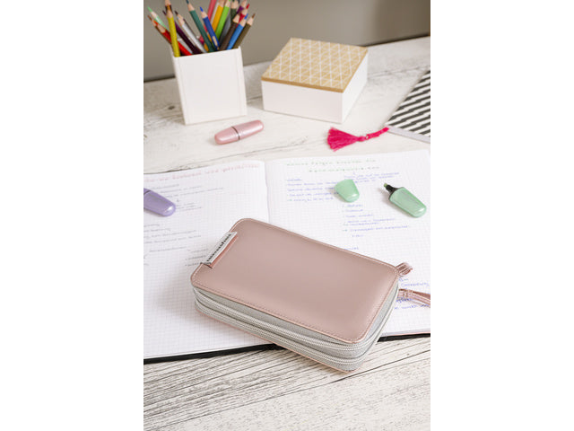 Etui Eberhard Faber gevuld 24 delig, 2 laags rosé gold Double Decker rosé gold shine 24 stuks