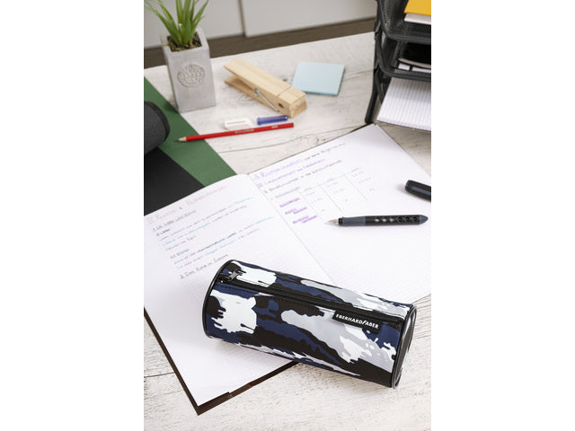 Etui leeg Eberhard Faber Jumbo Camouflage blauw/grijs