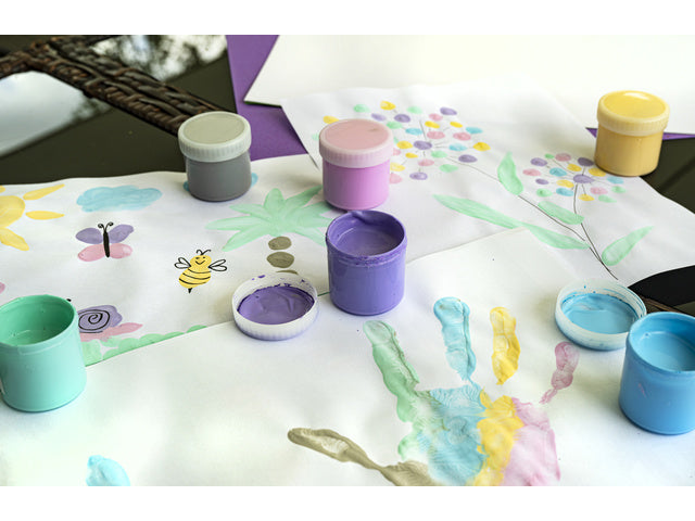 Fingerverf Eberhard Faber ass. Kleuren Pastell 6x40ml im Karton