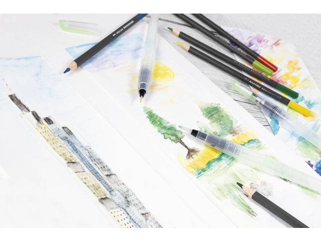 Waterpenseel set Eberhard Faber 3 maten s, m, l