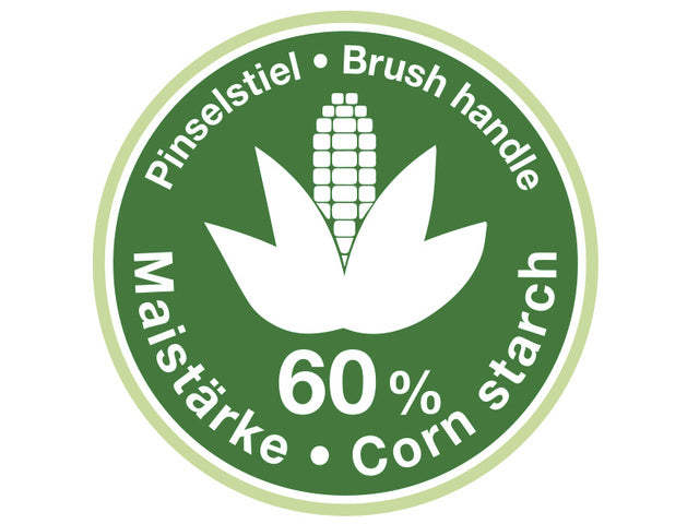 Penselenset Eberhard Faber Green Winner 4st. Rond/plat 4,6,8 en 12, synthetisch haar en handvat