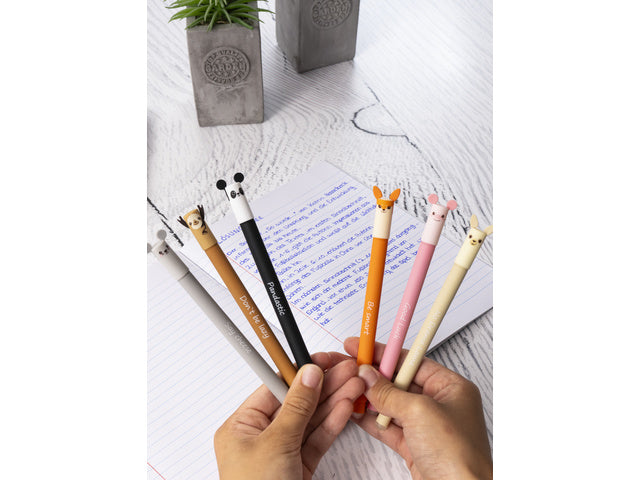 Gelpen Eberhard Faber Animal Erase-It Lama schrijfkleur: blauw Tekst: No Drama Lama