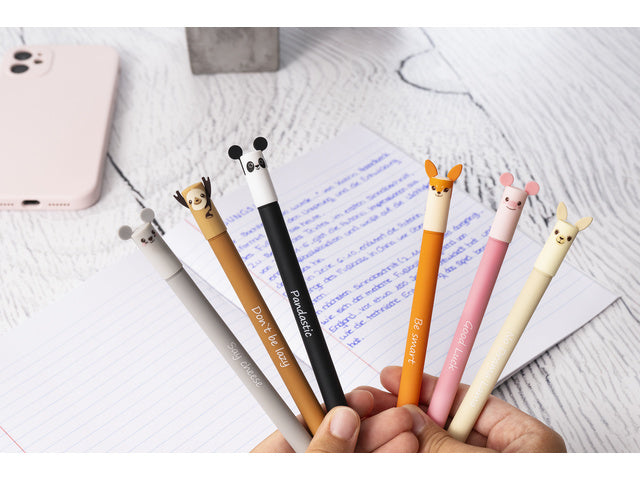 Gelpen Eberhard Faber Animal Erase-It Vos schrijfkleur: blauw Tekst: Be Smart