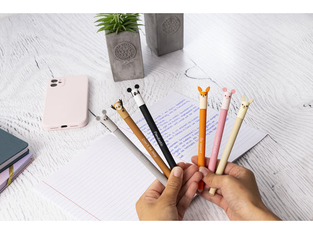 Gelpen Eberhard Faber Animal Erase-It Big schrijfkleur: blauw Tekst: Good Luck