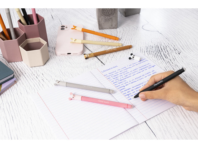 Gelschreiber Eberhard Faber Animal Erase-It Panda Schreibfarbe: blau Text: Pandastic