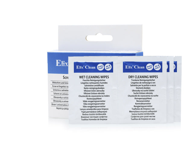 Reinigingsdoekjes Elix scherm nat/droogbox 20 stuks