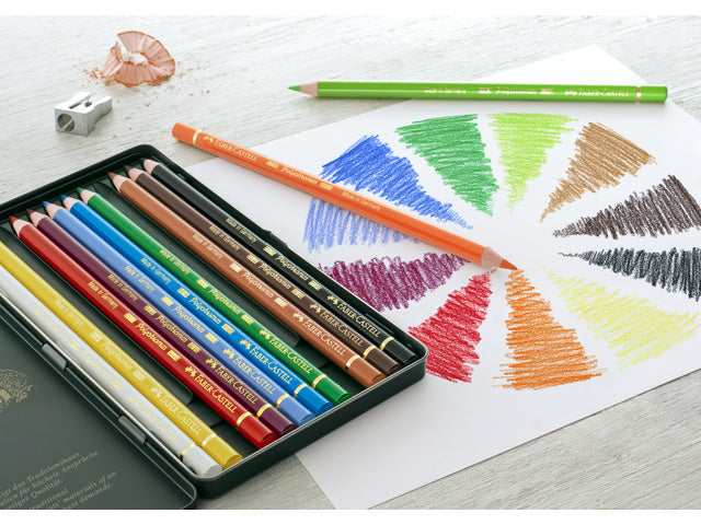 Kleurpotlood Faber-Castell Polychromos 3,8mm kerndikte etui à 12 stuks