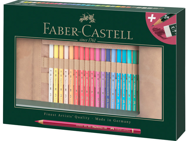 Roletui Faber-Castell Polychromos potloden 30 stuks