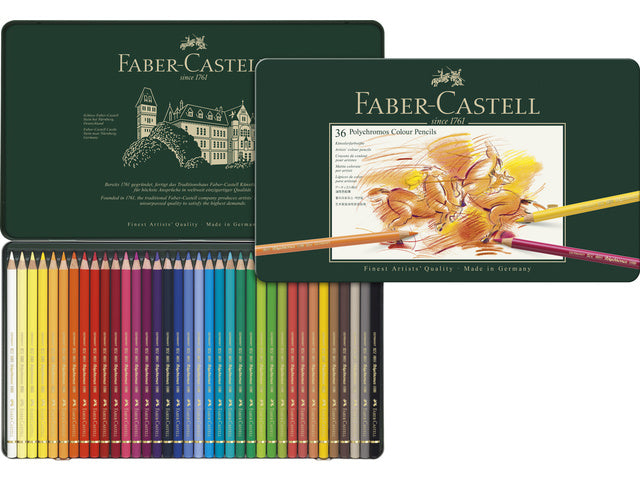 Buntes Faber-Castell Polychromos-Etui mit 36 Stück