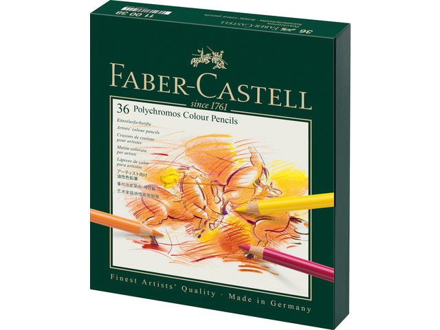 Buntes Faber-Castell Polychromos Studiobox mit 36 Stück