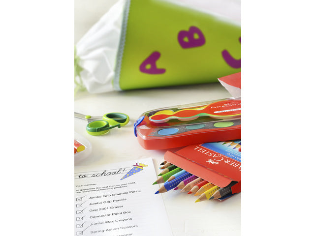 Kleurpotlood Faber-Castell Jumbo GRIP etui à 12 stuks
