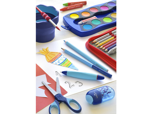 Kleurpotlood Faber-Castell Jumbo GRIP etui à 12 stuks