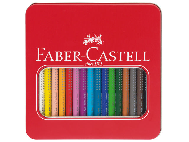 Buntes Faber-Castell Jumbo GRIP-Etui mit 16 Stück sortiert