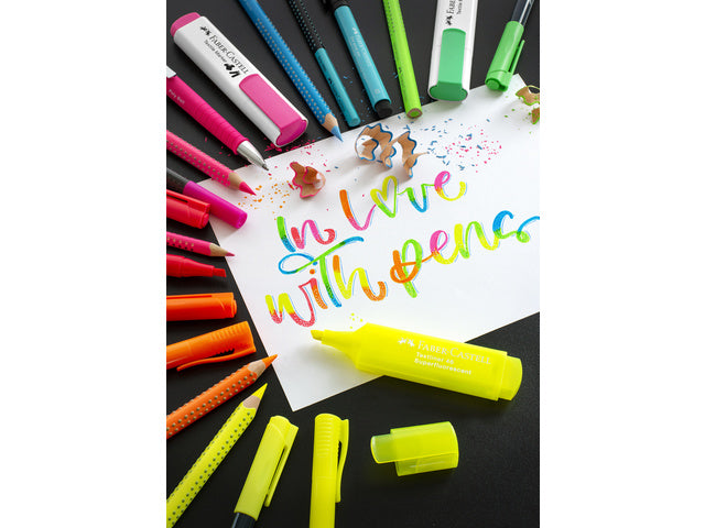 Kleurpotlood Faber-Castell Jumbo GRIP etui 5 kleuren