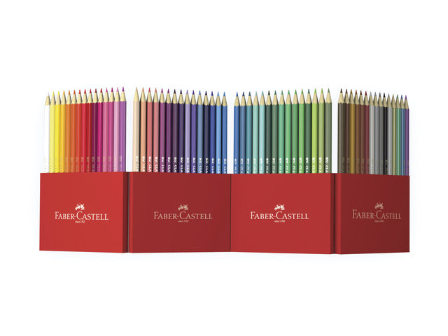 Kleurpotlood Faber-Castell Castle zeskantig karton etui met 60 stuks
