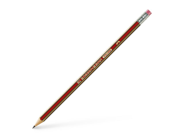 Potlood Faber-Castell Dessin 2001 HB mit Gummi
