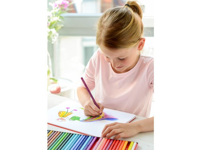 Kleurpotlood Faber-Castell Grip 2001 metalen etui a 36 stuks