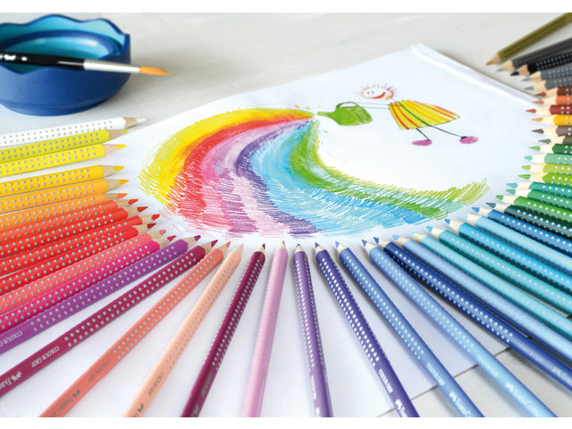 Kleurpotlood Faber-Castell Grip 48 stuks + gratis A3 Kangaro schetsboek